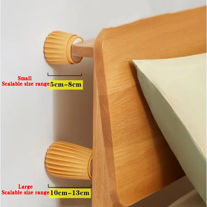 Adjustable Headboard Stabilizer, Bed Frame Anti-Vibration And Anti-Sway Stop, Drill-Free Bed Side Fastener, Furniture Extender