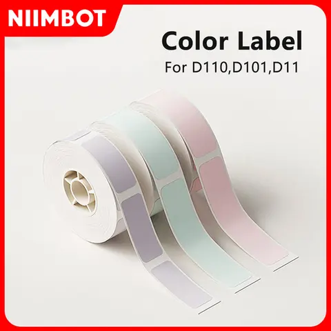 Niimbot 1Roll D11, D110, D101 스티커 용 순수 컬러 라벨 테이프 방수 종이 접착 라벨 Anti-Oil 미니 휴대용 프린터 Best5 Niimbot 1Roll D11, D110, D101 스티커 용 순수 컬러 라벨 테이프 방수 종이 접착 라벨 Anti-Oil 미니 휴대용 프린터 Best5
