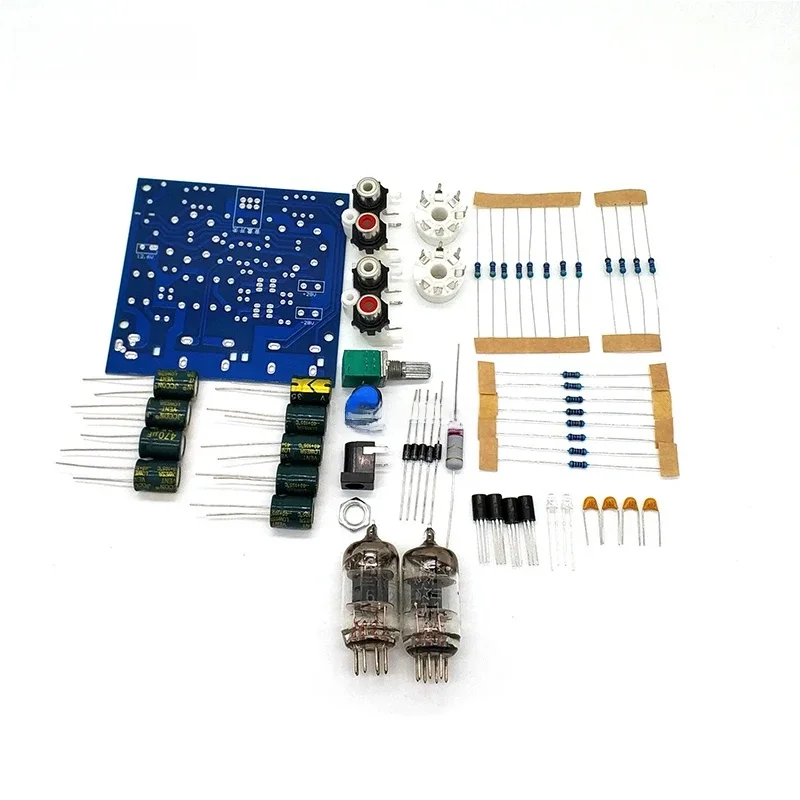 Przedwzmacniacz gorączki Przedwzmacniacz AMP 6J1 / 6J2 Bufor słuchawkowy lampowy Zestaw DIY Moduł Potencjometr stereo 12V — zdjęcie produktu 6