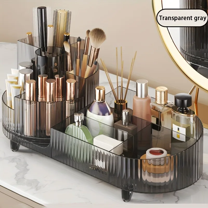 360°Rotating Makeup Organizer Makeup Brush Holder Cosmetic Storage Box Makeup Storage Organizer Pencil Holder Lipstick Organizer