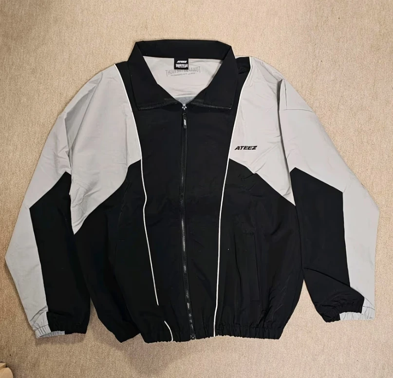 KPOP 2025 Ateez World Tour TOWARDS THE LIGHT Wind Breaker Jacket  Hongjoong San Yunho Yeosang Mingi Wooyoung Jongho Graphic zip
