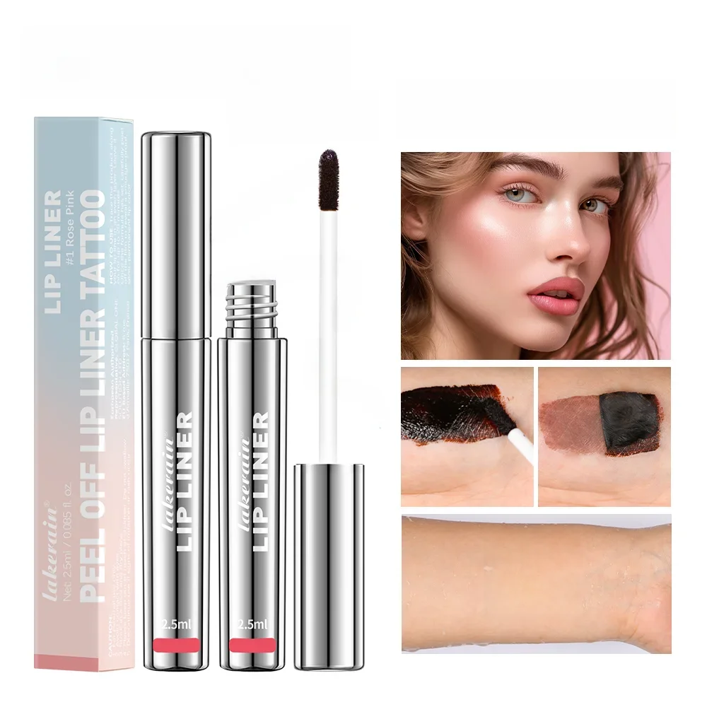 4Color Peel Off Lip Liner Tattoo Waterproof Long Lasting Matte Non-Stick Fading Lip Tint Sexy Red Contour Lips Make Up Cosmetics — zdjęcie 2