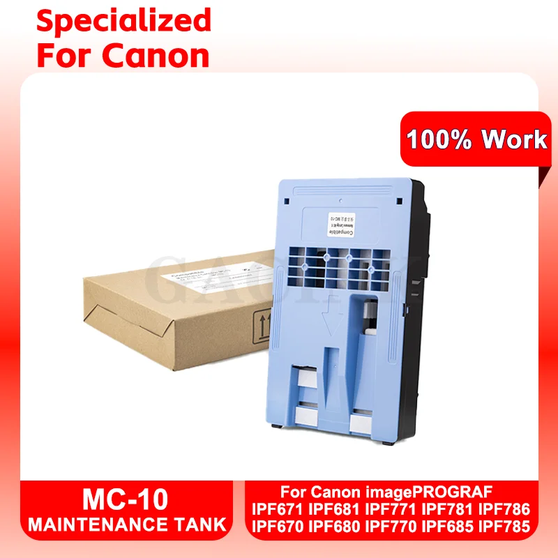 MC-10 MC10 MC 10 Maintenance Tank For Canon IPF671 IPF681 IPF771 IPF781 IPF786 IPF670 IPF680 IPF770 IPF685 IPF785 Printer