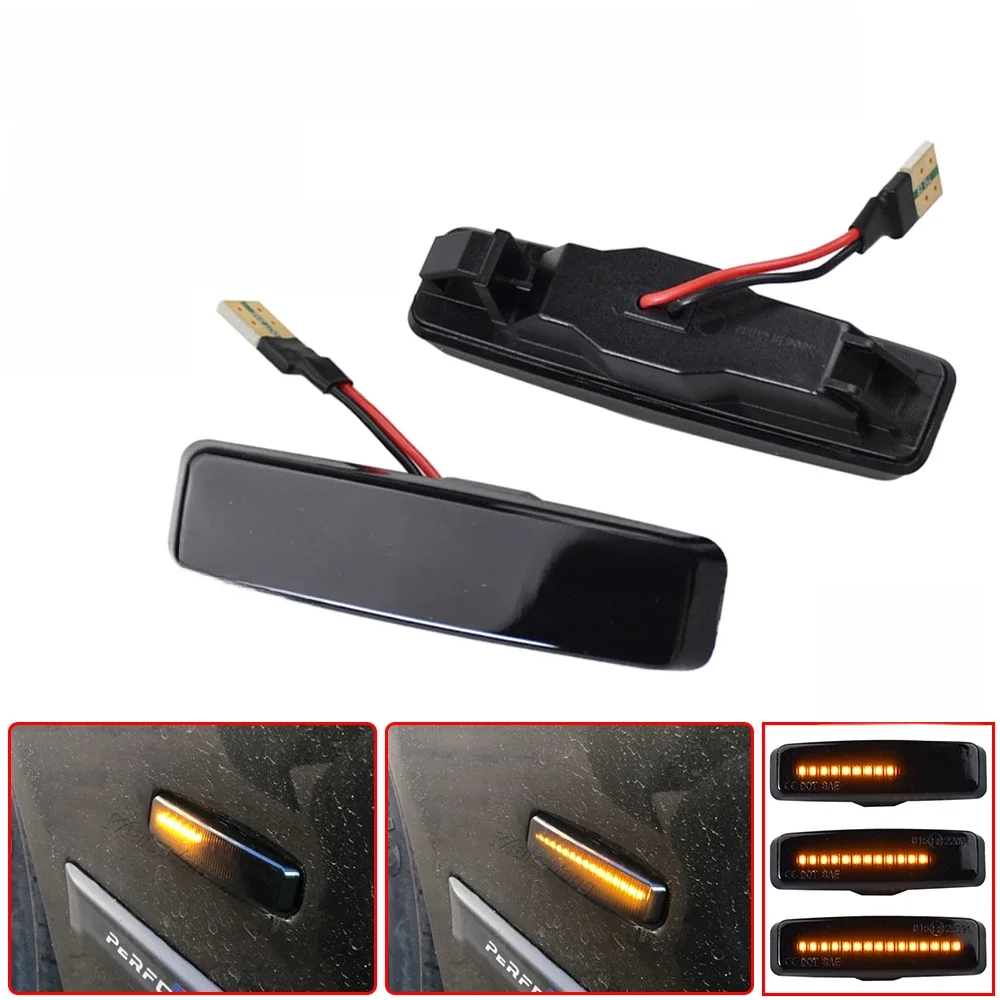 Luz led para seta lateral de bmw, indicador para seta dinâmica, para-choques, lâmpada sequencial,