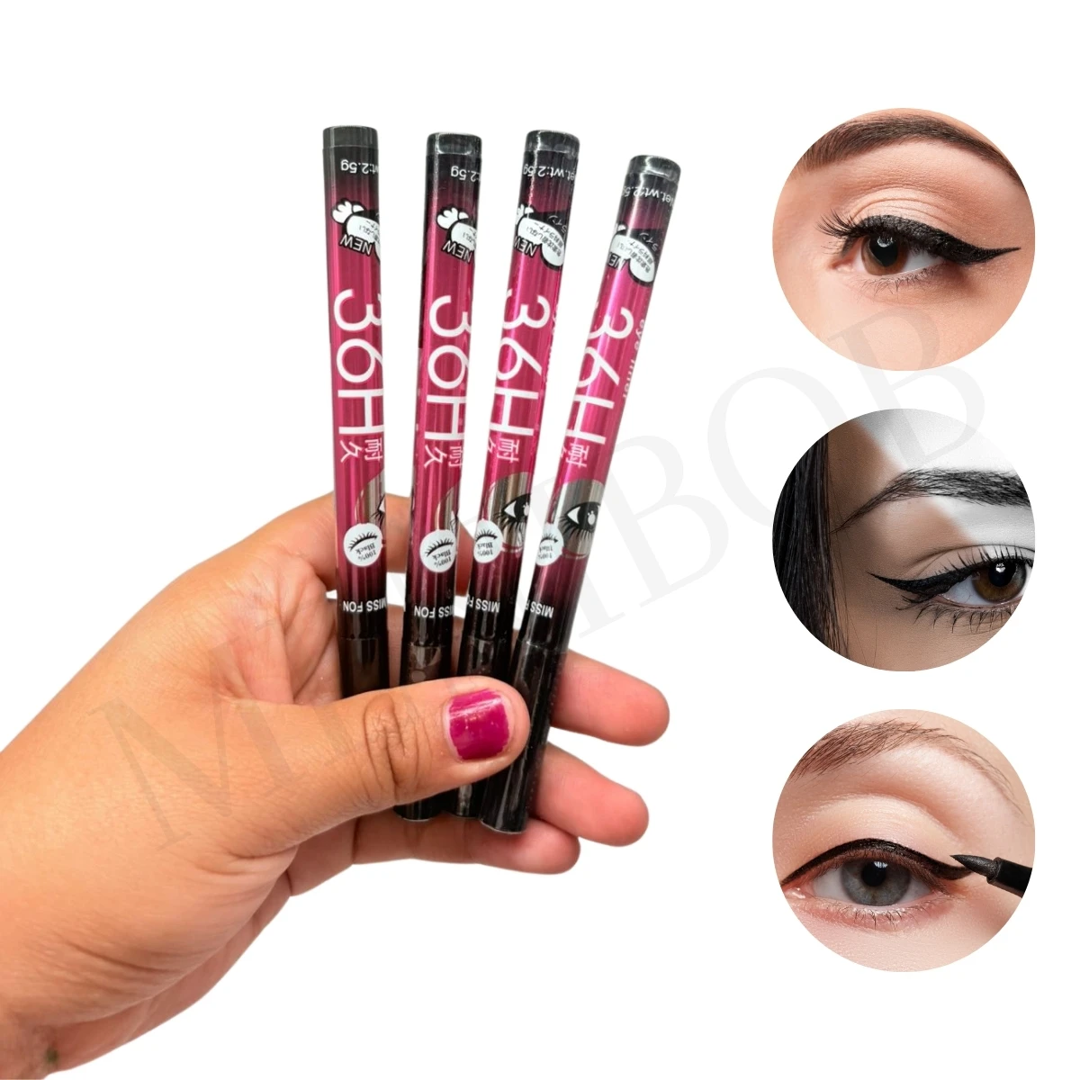 24 قلم تحديد العيون قلم تحديد الحواجب