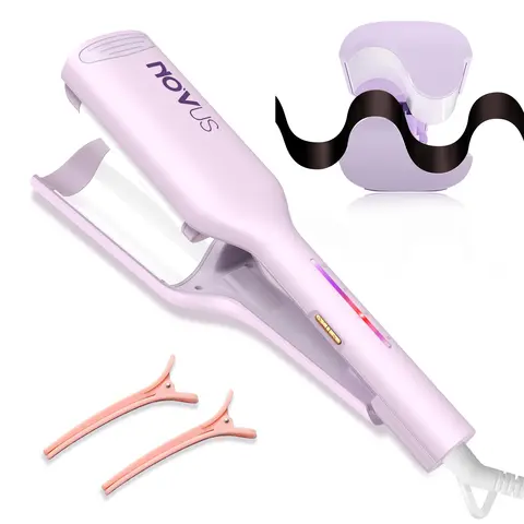 Krultang Haar Crimper Waver - 1,25 inch Anti-Brandwonden Golven Curling Wand, Ionische Deep Waver Haarkrulspeld Tool