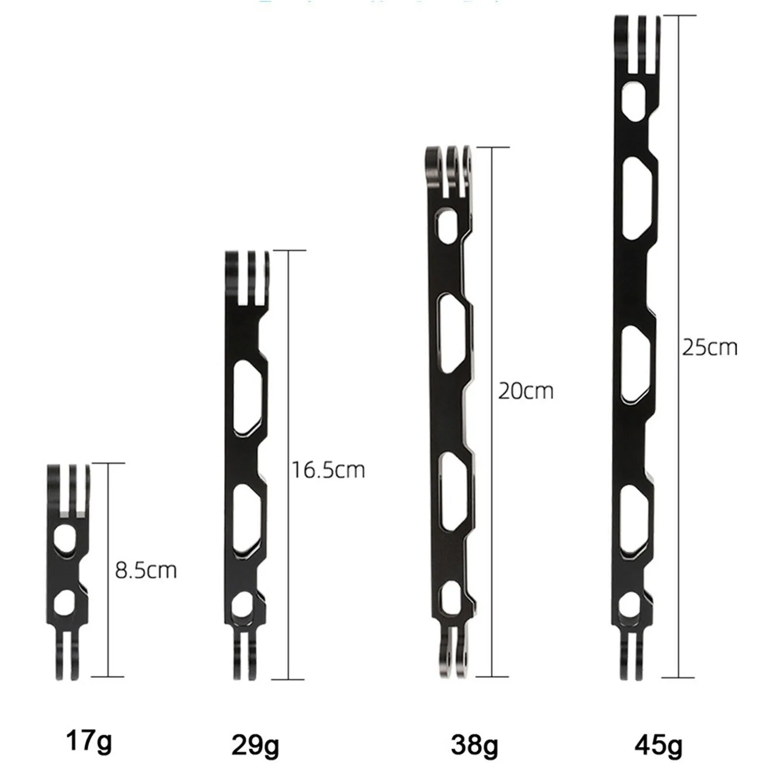 Aluminium Metalen Paal Helm Stick Verlenging Arm Mount Kit Rod Montagebeugel Voor Actie Camera Gopro Insta360 Dji Sjcam