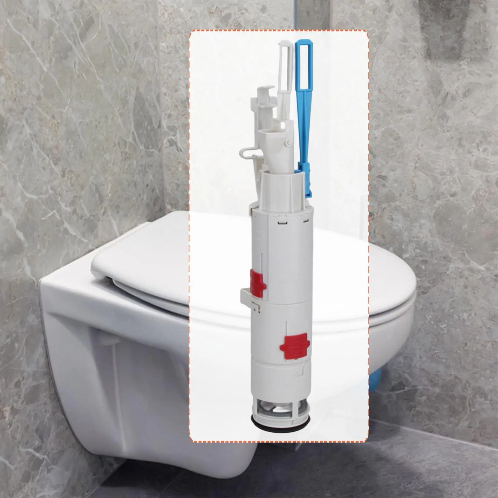 Toilet Fill Valve Hidden Toilet Tank Replacement Part Spare Detachable Filter for  Bath Shop Washroom Home Wall Hanging Toliet