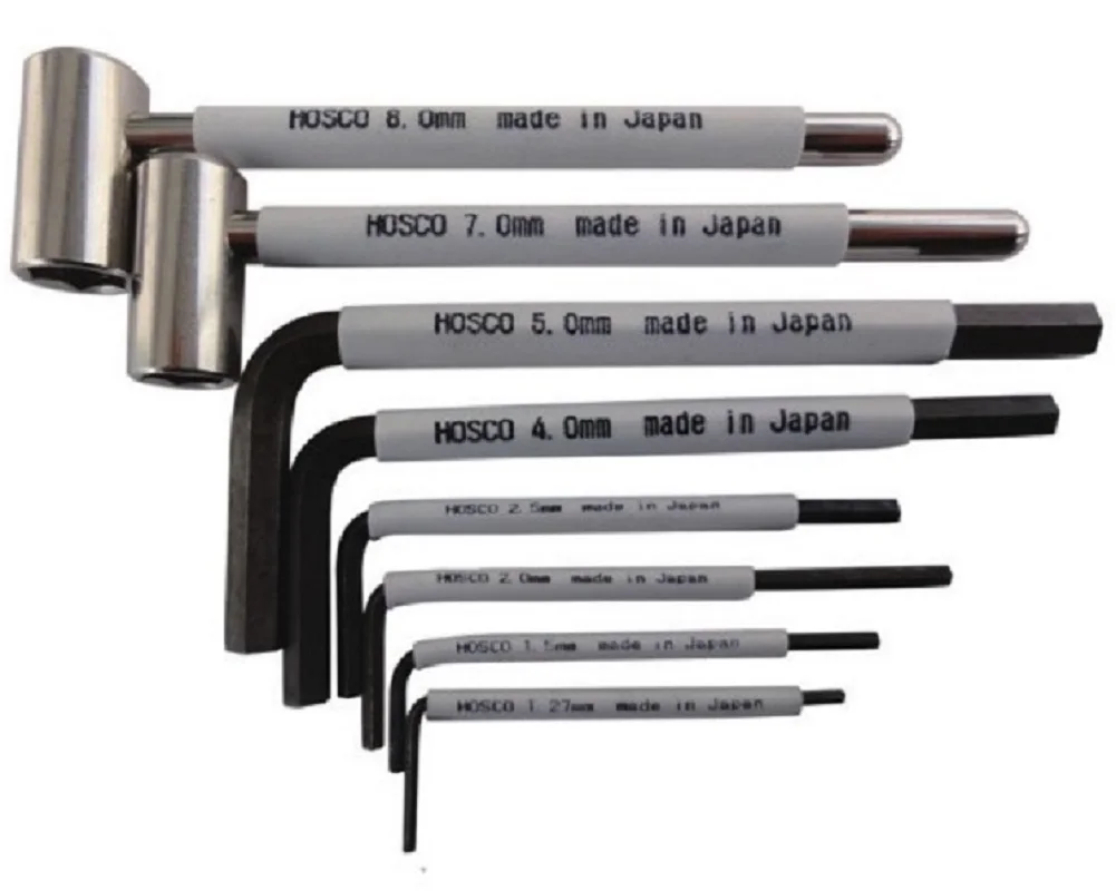 Hosco Professional Luthier Tools - Hex & Pipe Wrenches, 9 Sizes Available