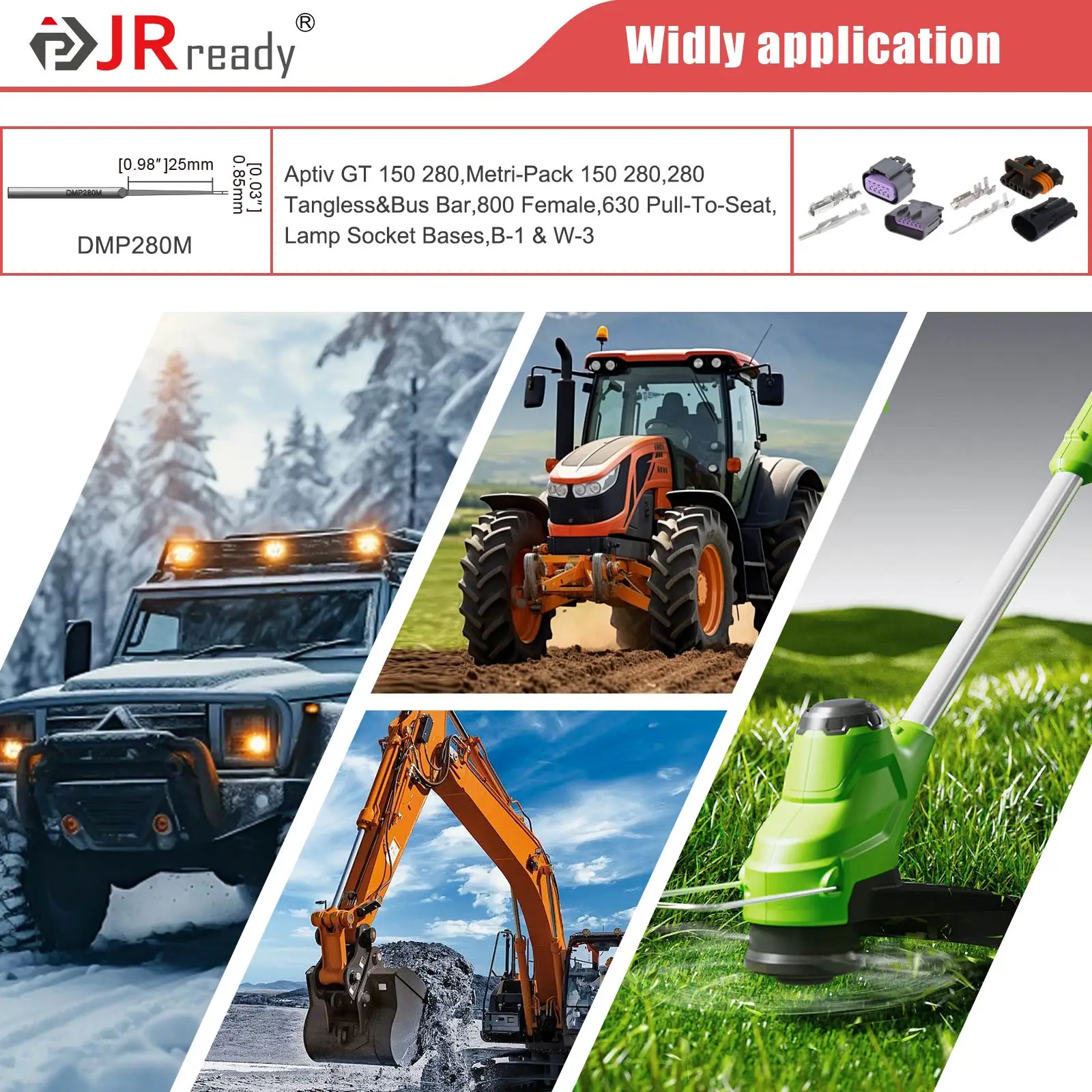 JRready JRconDRK-DMP280M Extraction Tool For Delphi Metri-Pack 150/280/630 And Other Small Single Spring Terminals