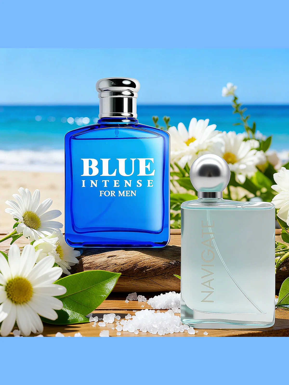  2 عبوة/100 مل مجموعة كولونيا للرجال | الروائح العطرية والمحيطية المائية | قاعدة كهرمان المسك | عطر يومي طازج للرجال #1