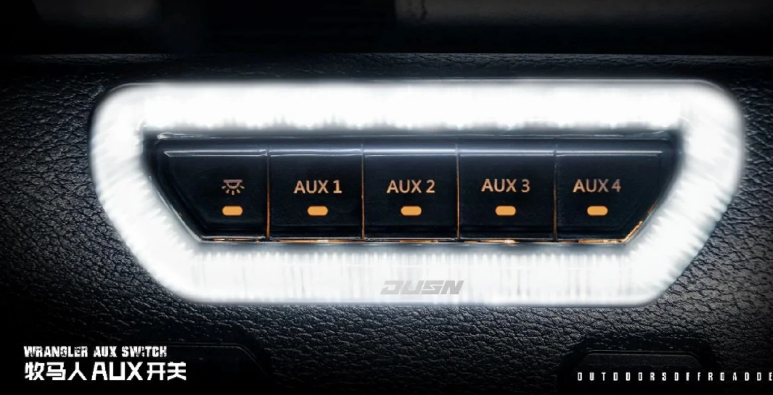 SXMA AUX Switch for Jeep JL Wrangler 2018+ 1 PC Regulating Lighting Circuits Simplify Control Easy Installation