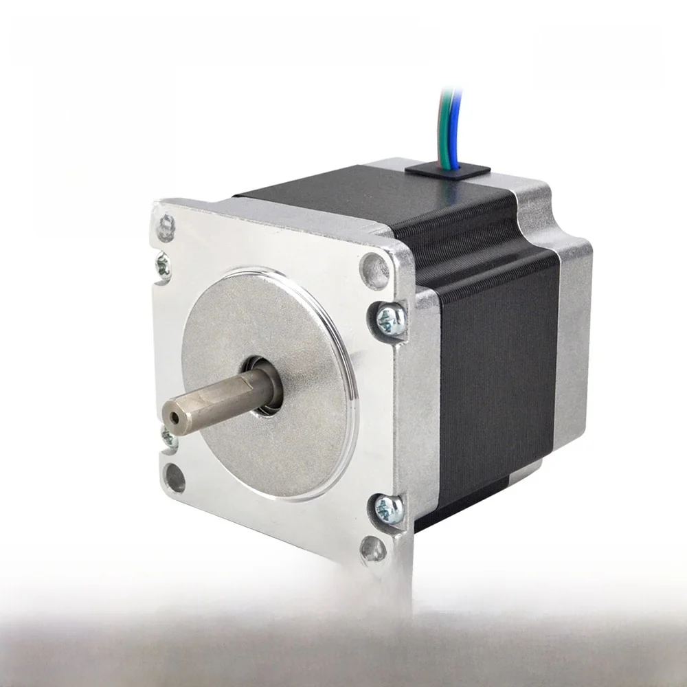 Silnik krokowy Nema 23 1,26 Nm 56 mm Długość korpusu 2,8 A 23HS5628 Silnik krokowy 178,04 uncji Nema23 Silnik 6,35 mm Wał do routera CNC — zdjęcie 2