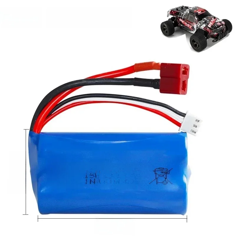 Akumulator 18650 7.4V 2000mAh odpowiedni do zdalnie sterowanych samochodów, łodzi, pojazdów terenowych, szybkich samochodów, akumulatory o wysokim współczynniku rozładowania. — 2