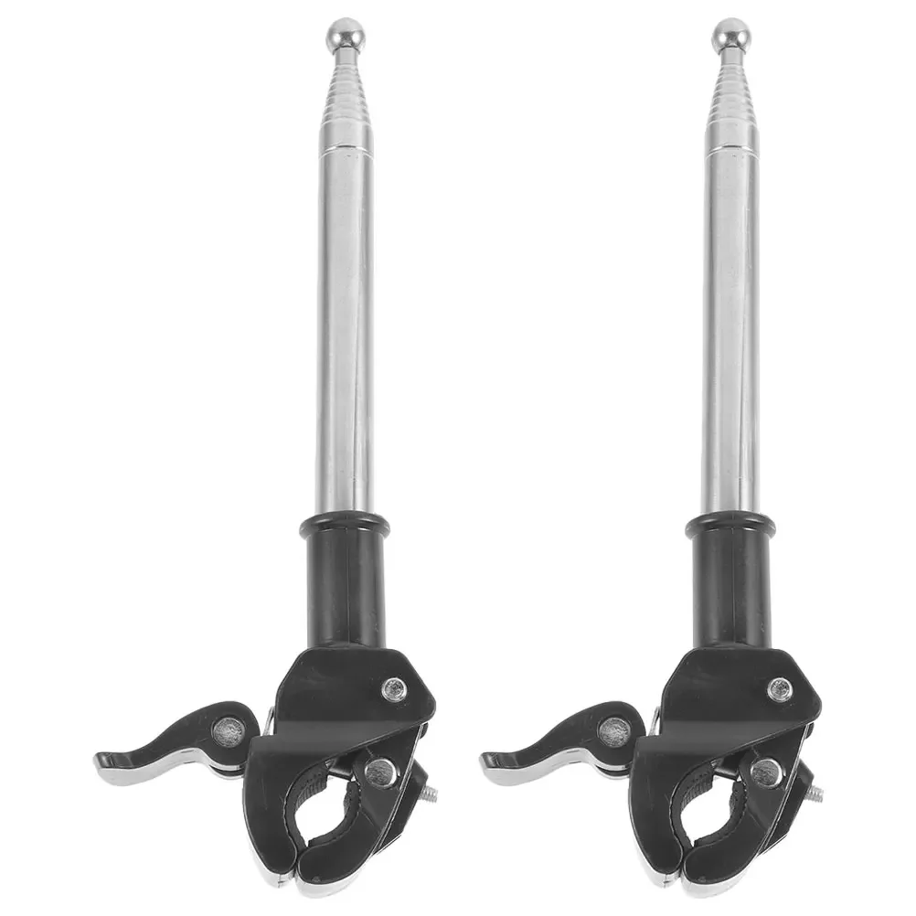AliExpress Vorcool 2pcs Flag Pole Motorcycle Handlebar Mount Flagpole Holder Bracket Telescopic Car Handlebar Decor Bicycle Motorcycle Flagpole