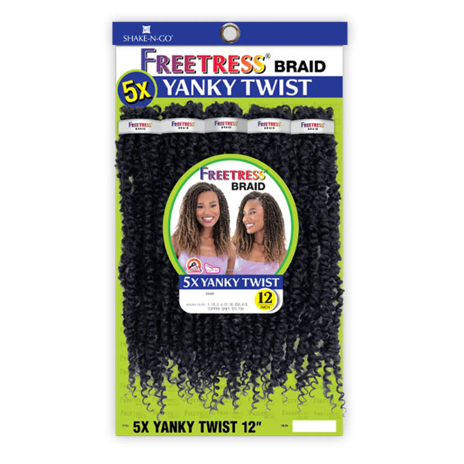 

Синтетические вязаные крючком косы FreeTress 5X Yanky Twist 12 дюймов