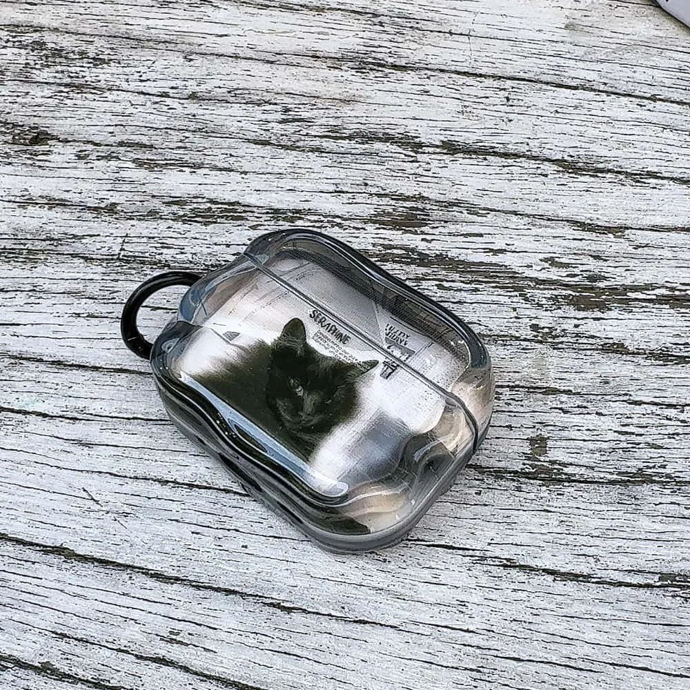 

Cool fashion cat headphone protective case for AirPods 2 3 4 Pro 2 3 simple personalized popular new shock-proof protective case