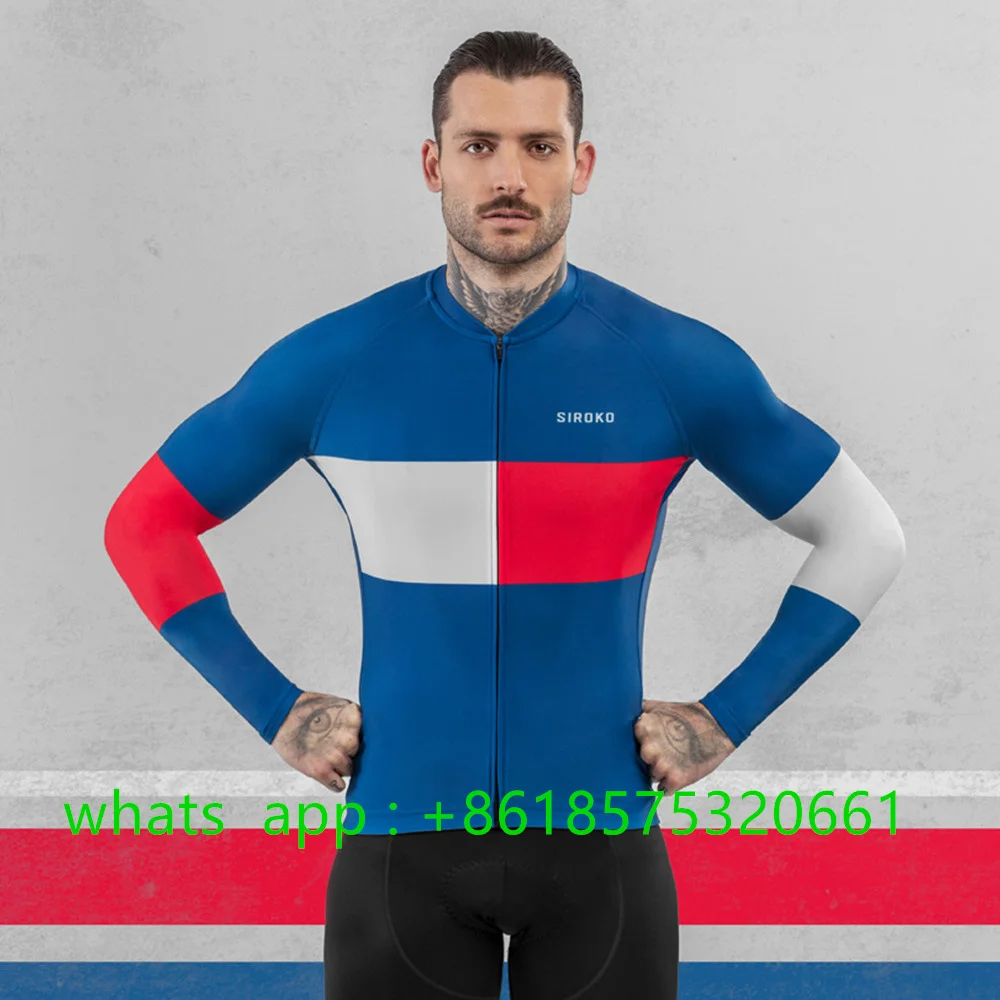 2023 Spring Autumn Mens Long Sleeve Cycling Jerseys Bike Clothing Shirts MTB Quick Dry Bicycle Thin Jacket Ropa Ciclismo Hombre