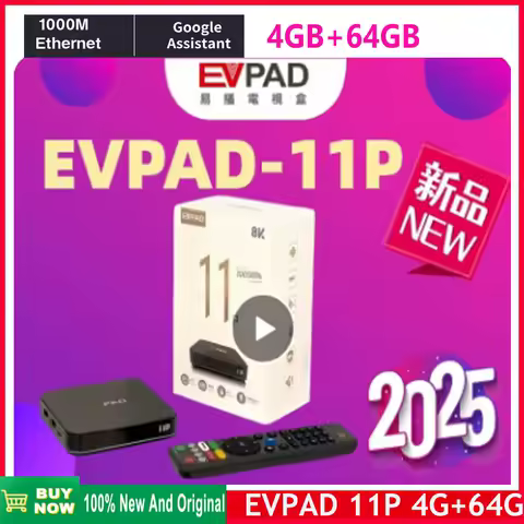 [Genuine]Official store 2025 best Evpad 11p 4G 64G 8k pro tv box hot in Singapore Malaysia Korea Japan USA Canada UK Australia