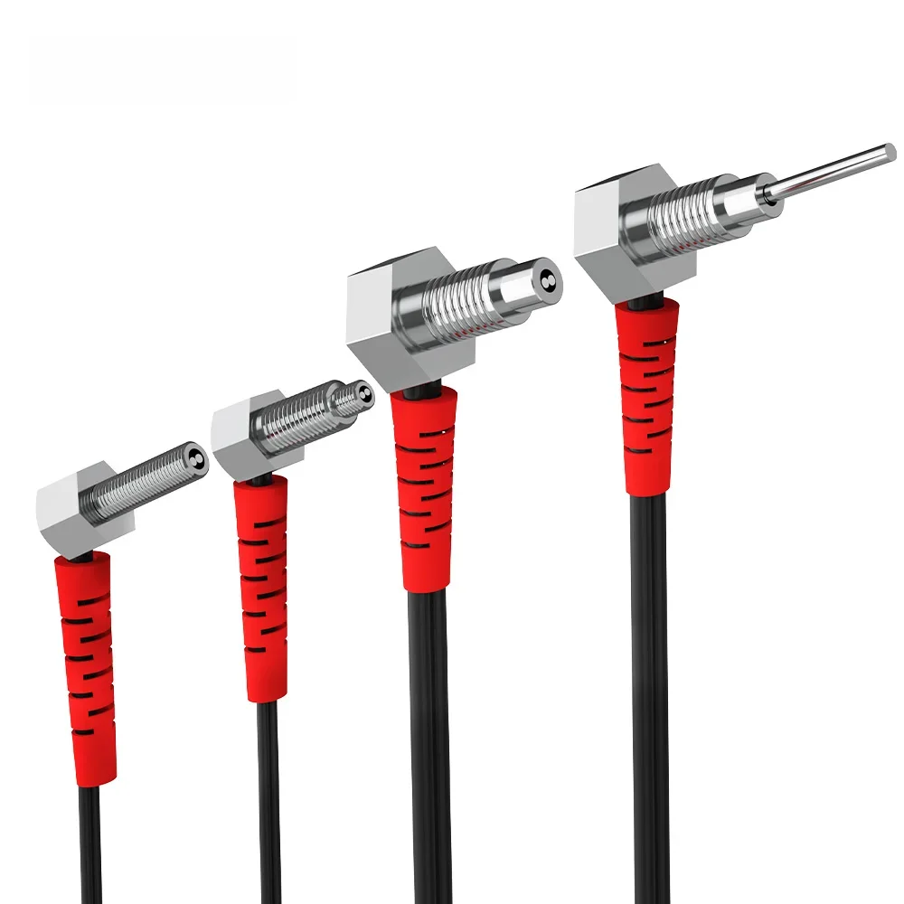 GTRIC sonda czujnika światłowodowego kolanko odbicie rozproszone M3 M4 M6 1M 2M kabel koncentryczny niekoncentryczny optyczny przełącznik fotoelektryczny — zdjęcie produktu 7