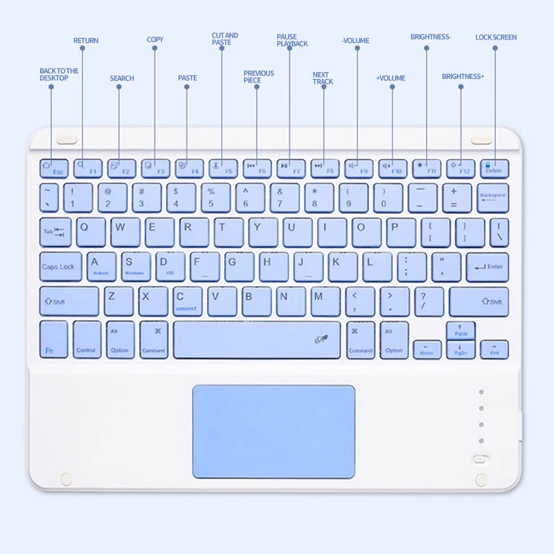 Keyboard and Mouse For iPad Samsung Xiaomi Huawei iOS Android Windows Phone PC Teclado Wireless Bluetooth Keyboard With Touchpad