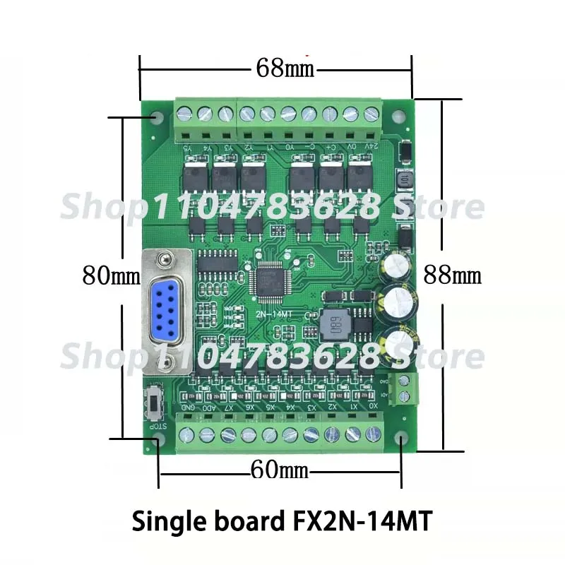NEW FX2N-14MR FX2N-14MT Single board /with shell ，8 in 6 out，