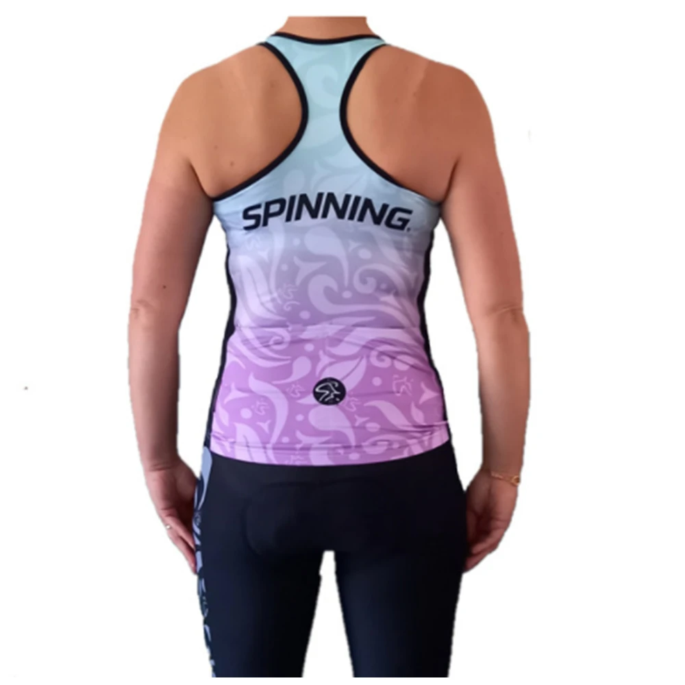 Spinning Taurus Women's Cycling Donna Top Turqouis Run Tank Blouse Shirt Home Yoga Vest Training Run Vest Gym For Use Custom