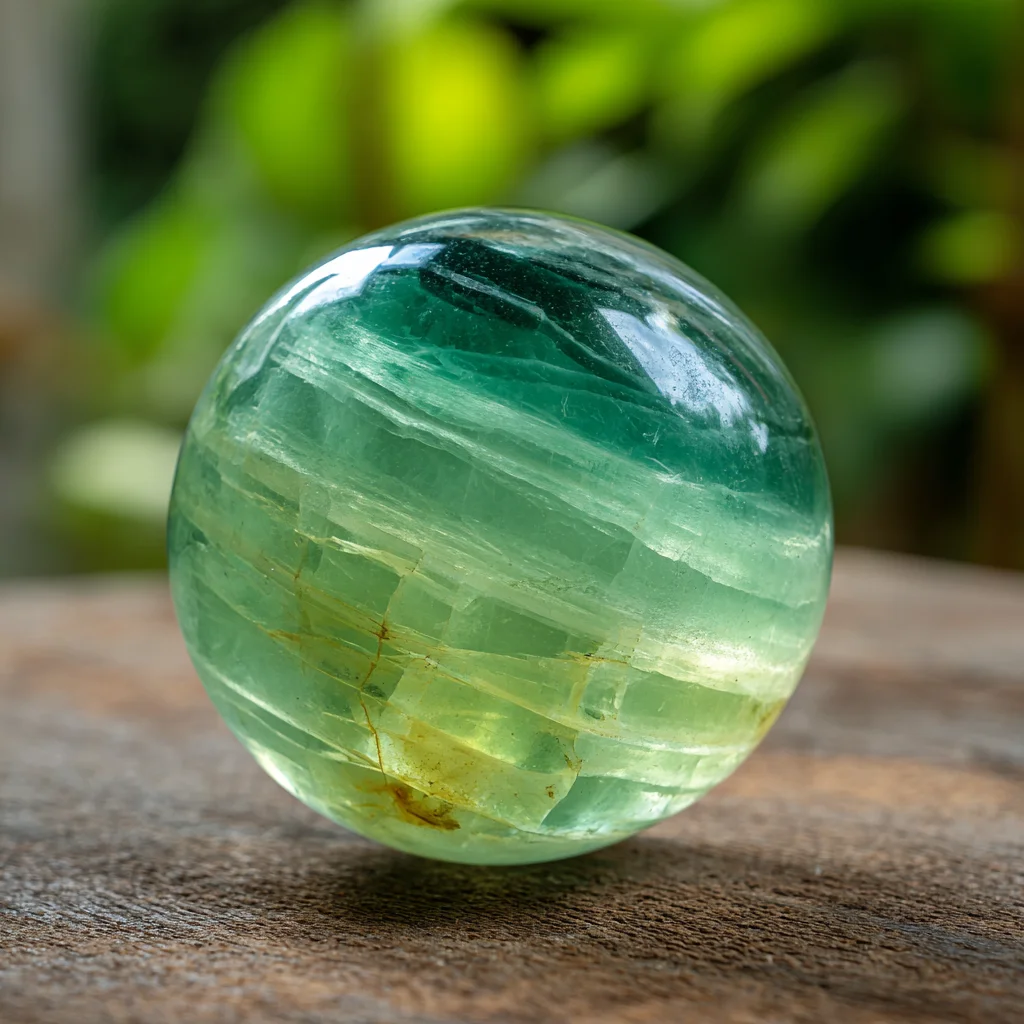 1 AAAA+ quality green fluorite polishing ball | Natural crystal | Crystal collection | Halloween decoration | Birthday gift