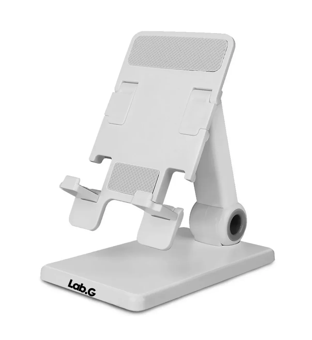 حامل مكتبي للهاتف الخلوي من Lab.G قابل للطي وقابل للتعديل باللون الأبيض