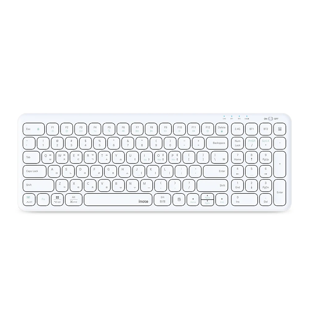 INote X-KEY 98RB rechargeable wireless Bluetooth keyboard