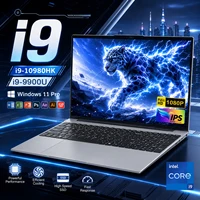 Intel Laptop 15.6 inch Windows 11 Pro I9 Notebook Office Gaming Intel Core I9 10980HK 16GB RAM 1TB 2TB SSD Fingerprint UnIock Laptops 1920*1080P Notebook Computer Backlit Keyboard Laptop Computer