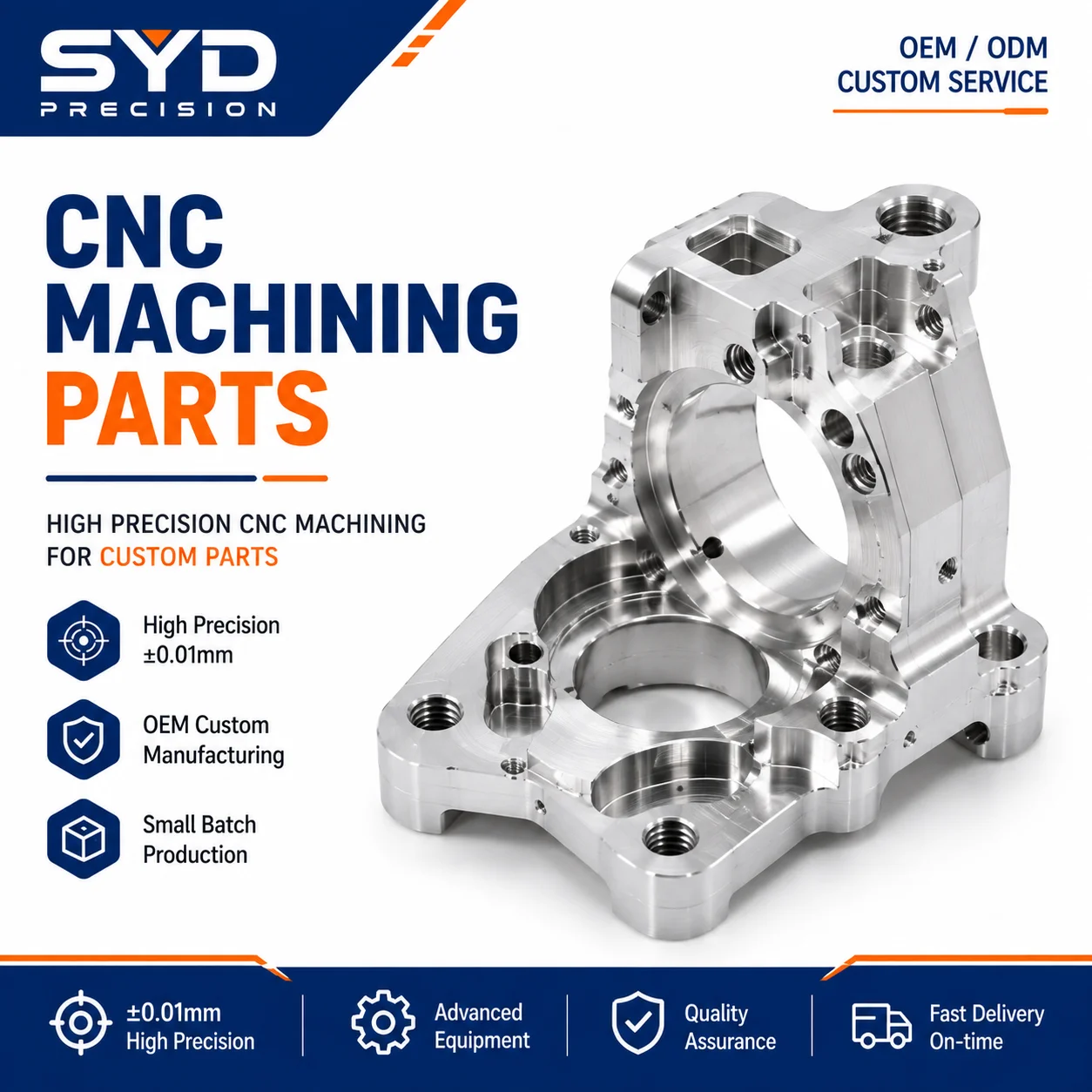 5 Axis CNC Machining Service Custom Aluminum Alloy Complex Precision Mechanical Parts Manufacturer