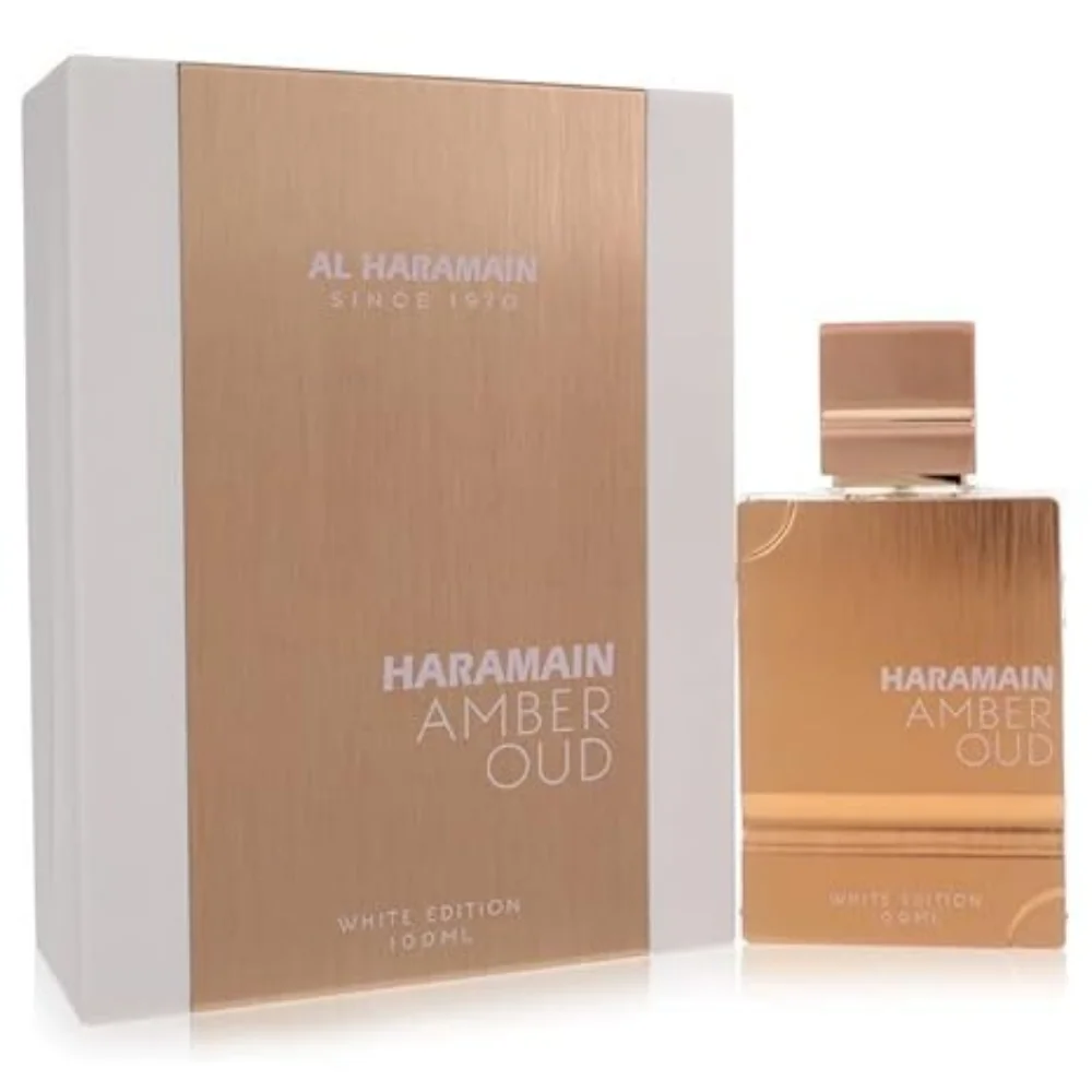 Al Haramain Amber Oud White Edition Eau de Parfum Toilette Spray For Men And Women Long-lasting Fragrance 2.0 OZ Best Gift