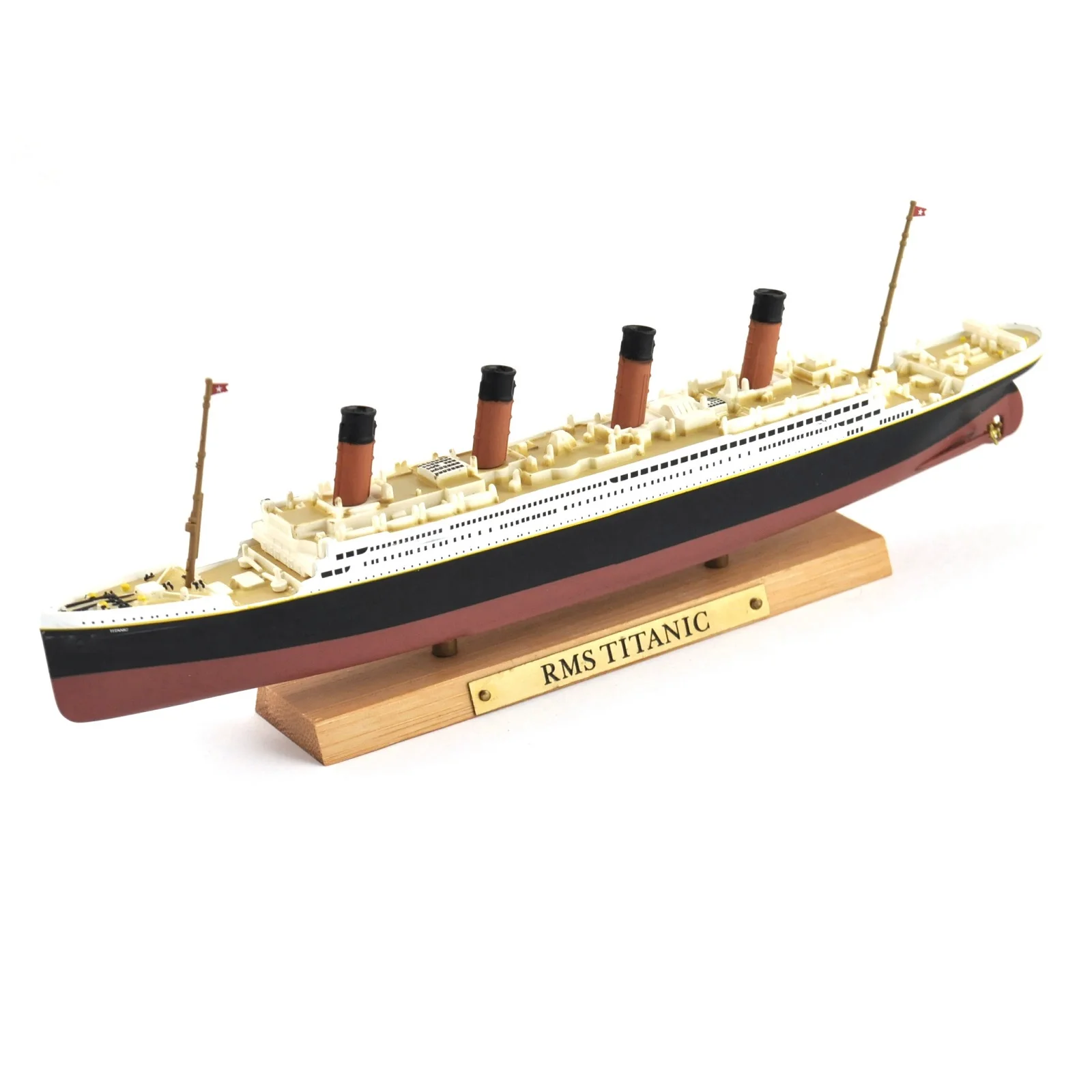 Atlas Editions RMS Titanic 1912 1:1250 scale Atlas Collections miniature with Original packing box wooden Base and identification plate