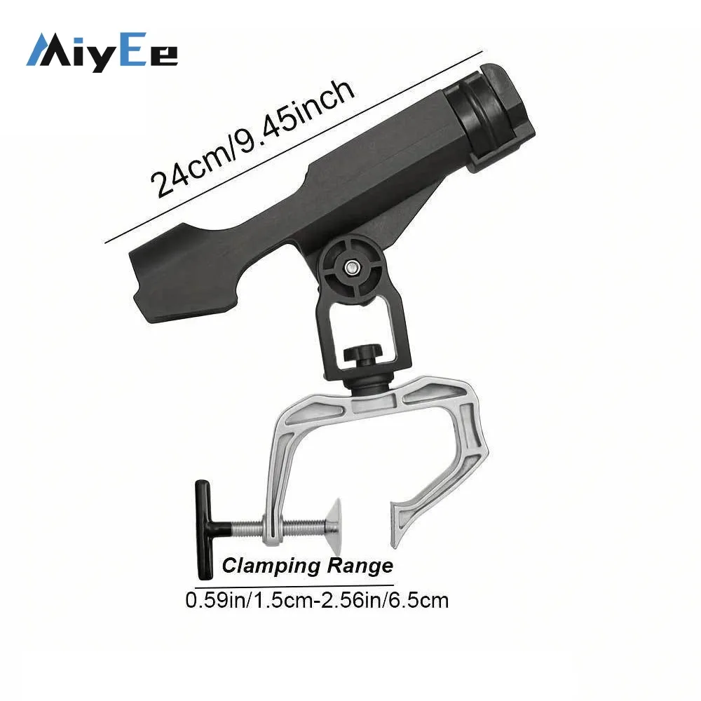 1PC Boat Fishing Rod Holder Accessory with Adjustable Angle – Suitable for Raft & Bridge Fishing