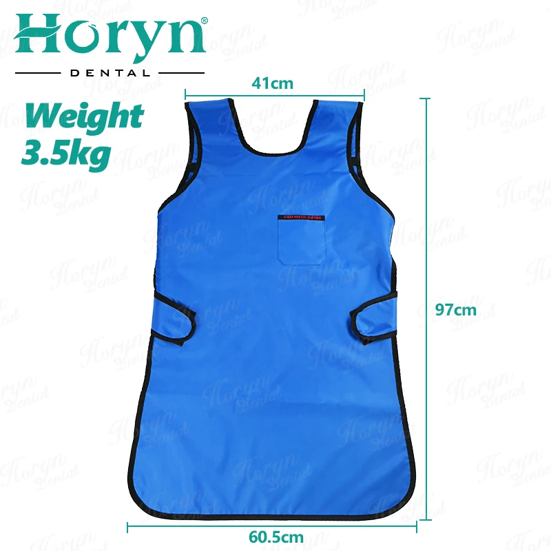 Horyn 0.35mmpb Dental X Ray Radiation Protective Lead Apron Vest Clothing Radiation Shield Suit for Dentist Veterinary Use