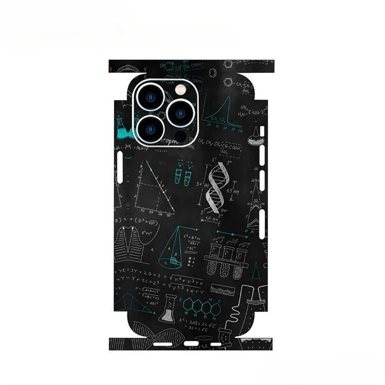 Peau de décalcomanie colorée pour iPhone 15 13 12 14 Pro Max Mini, Film arrière, protecteur d'écran arrière, autocollant Durable anti-rayures