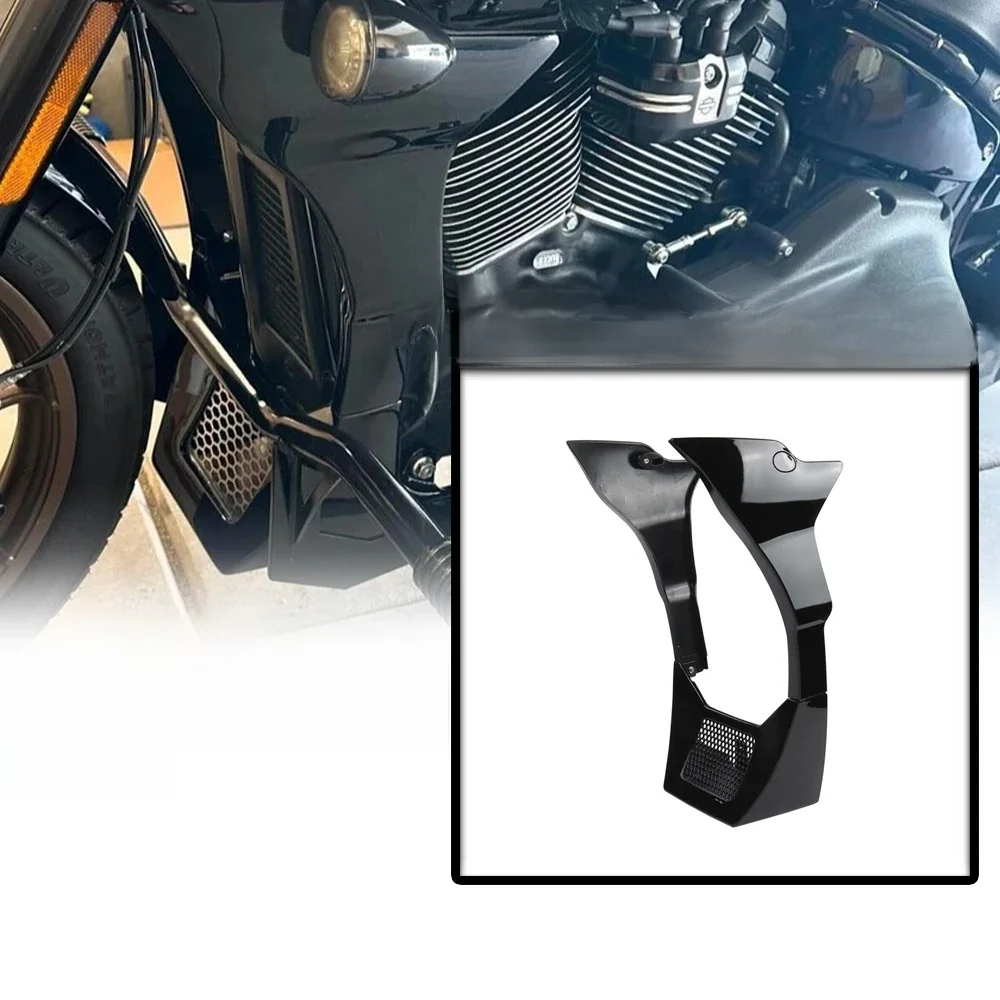 NIEUWE motorfiets accessoires Zwart Kuip Spoiler Cover voor 2022-2024 Harley Softail Low Rider ST & FXLRST - afbeelding 2