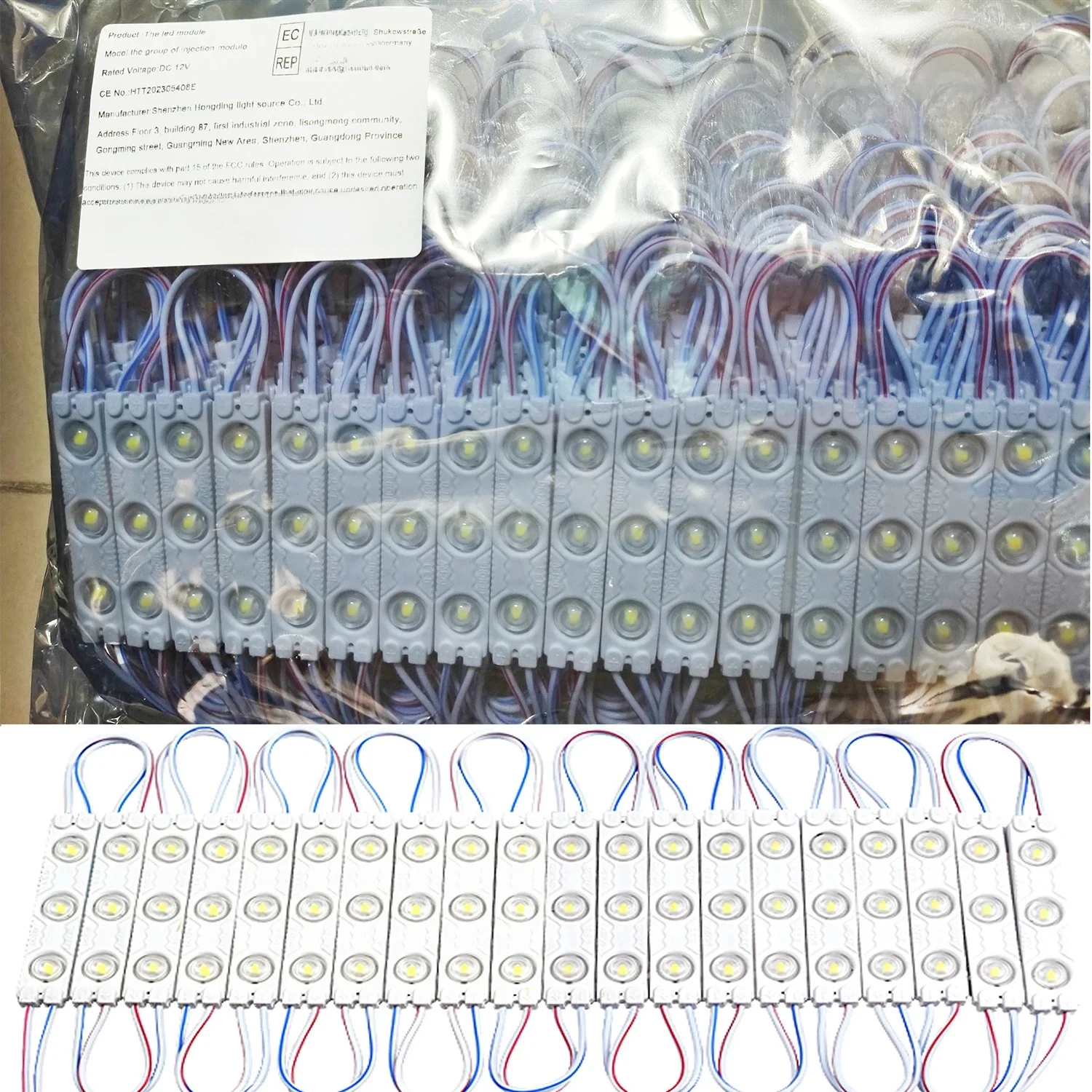 200 stücke DC12V 2835 3LED Modul Injektion Im Freien Wasserdichte IP67 Streifen Licht für Shop Schild Werbung Zeichen Brief Dekor