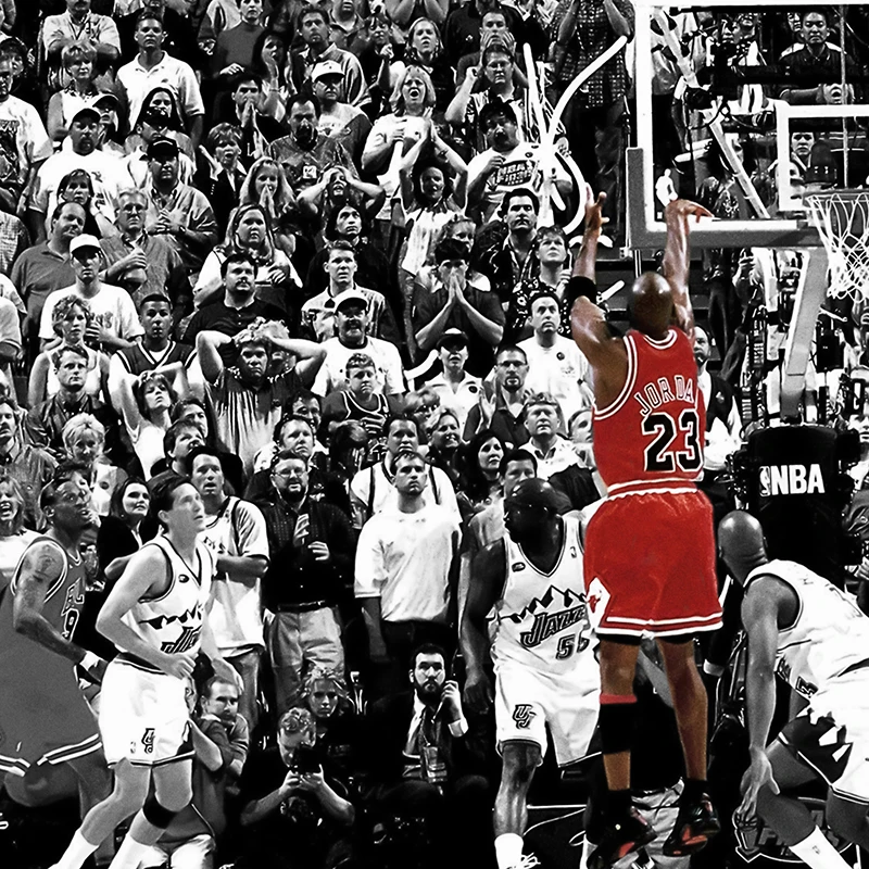 Basketball Match Photography Art Prints Vintage Poster Basketball Player MJ Canvas Painting Men Cave Wall Pictures Decor