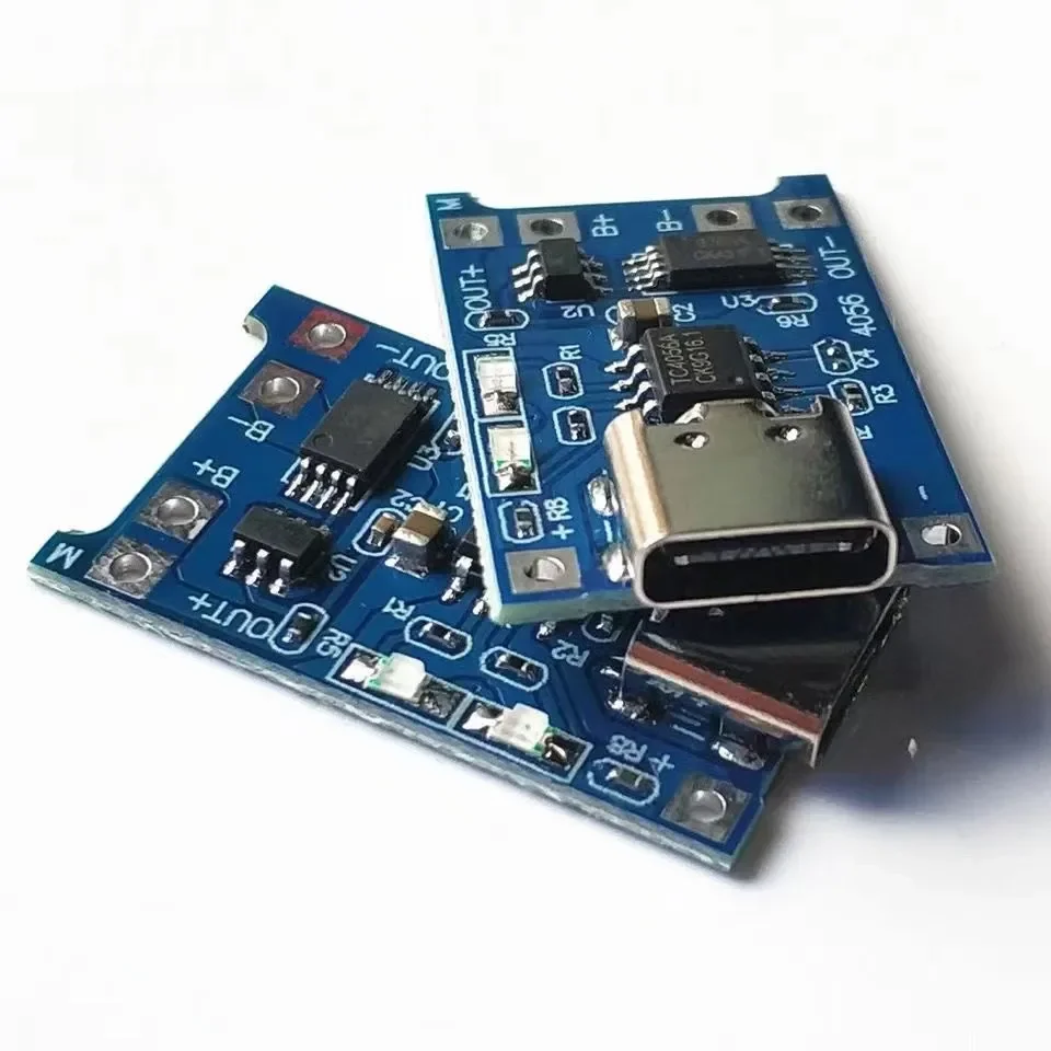 2/5 sztuk 5V 1A Micro/Type-c/Mini 18650 TP4056 moduł ładowarki baterii litowej płytka ładująca z ochroną podwójne funkcje Li-ion — zdjęcie 2