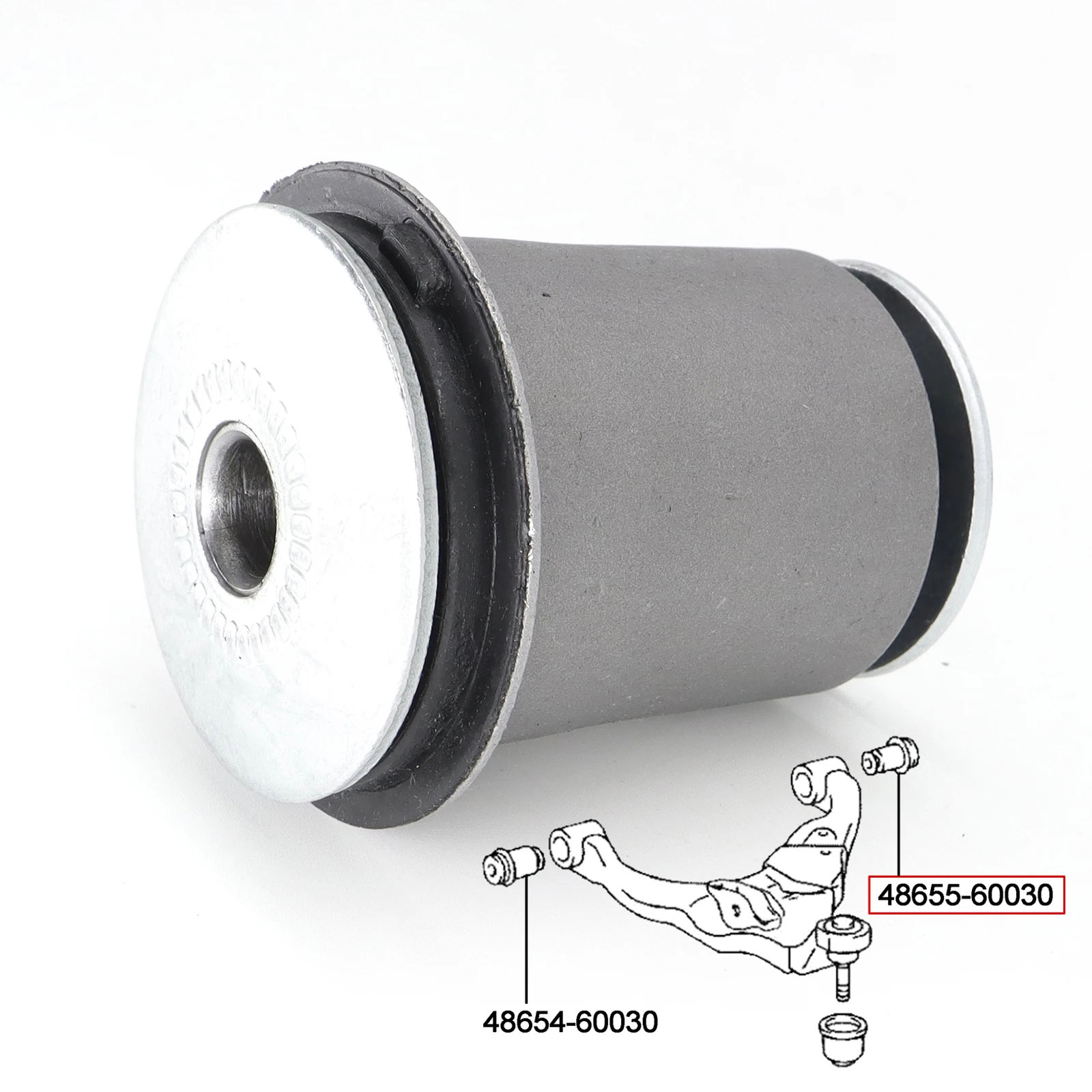 YuanYuanYi Car Arm Bushing Front Lower Control 48654-60030 48655-60030 For Toyota