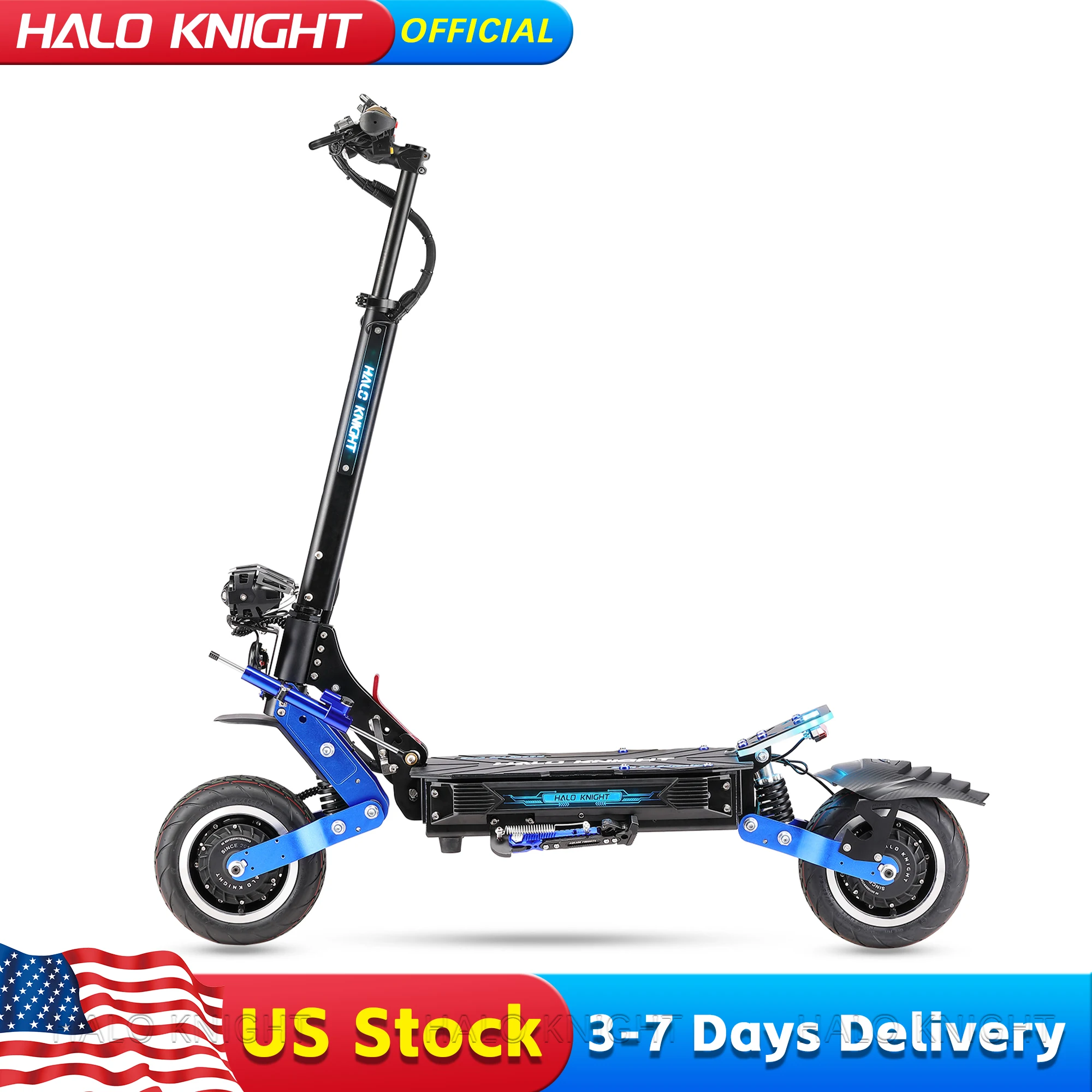

HALO KNIGHT T108Pro Adult Electric Scooter Fast Speed 95km/h Dual Motor 6000W Escooter Powerful E Scooter Electrical Scooter