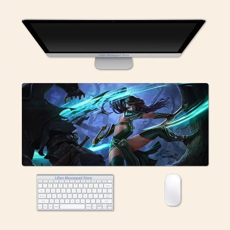 Akali League of Legends Anime The Rogue Assassin Large Mouse Pad PlayMat Office Mousepad Game Creative Desk Gaming Mat