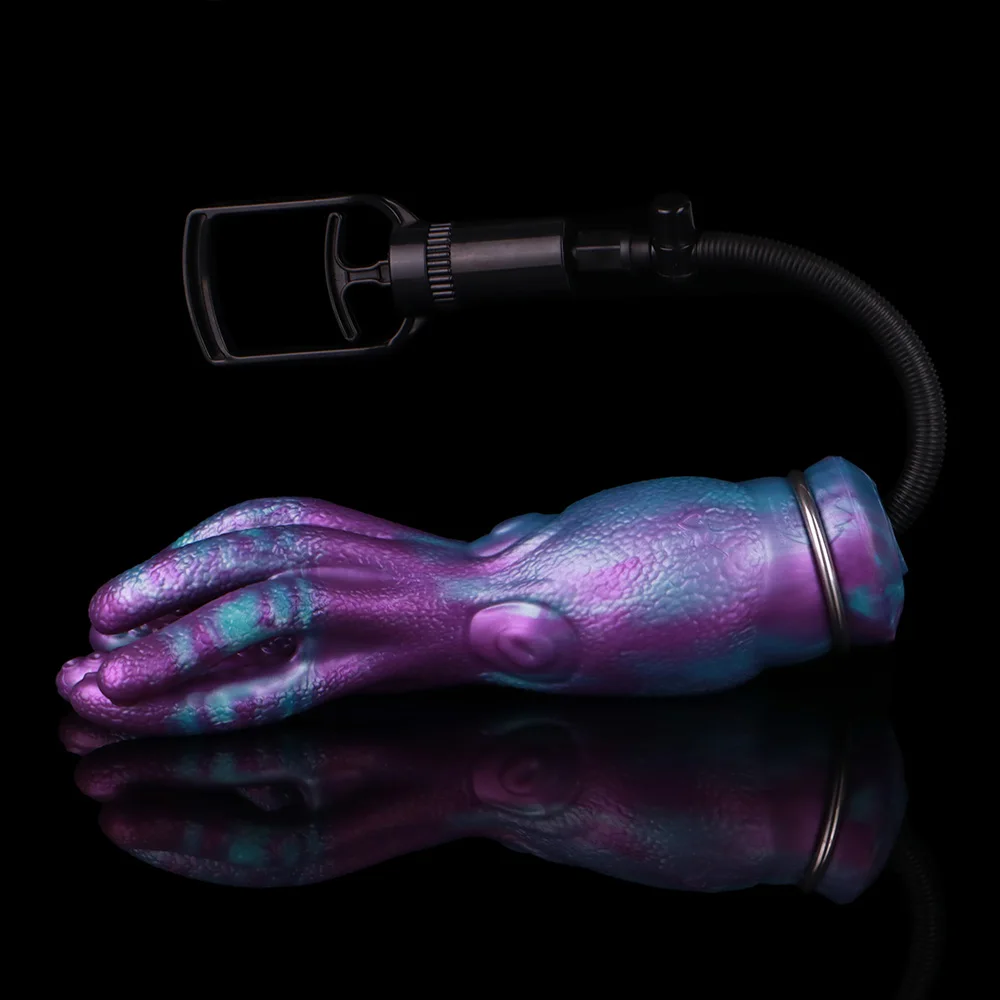 Tentacle Shaped Silicone Toy with Manual Air Pump Cthulhu Realistic Male Masturbation Cup Vacuum Squeeze Stroker Adult Sex Toy 5
