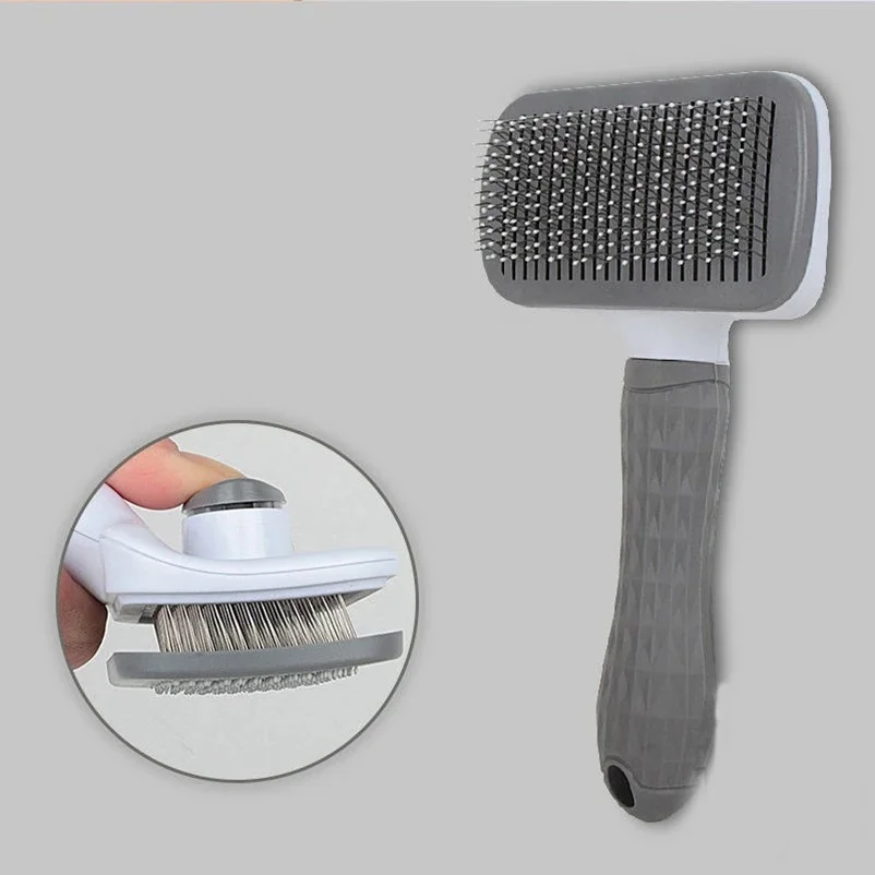 Brosse de toilettage pour animaux de compagnie, peigne pour chien et chat, auto-livres, épilateur pour animaux de compagnie, outils de démêlage, accessoires pour chiens
