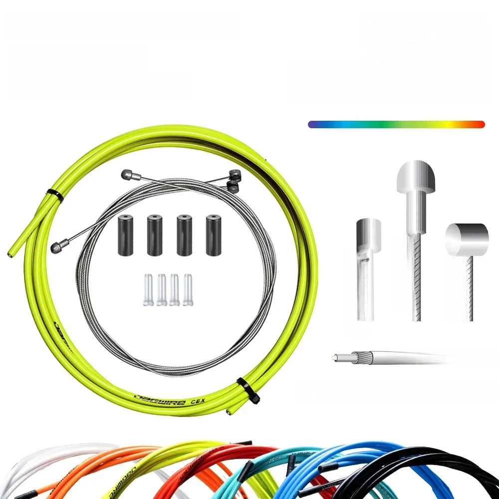 AliExpress NONE JAGWIRE MTB Road Bike Cable Set Non-lubed Brake 5mm  CEX Cable Set Mountain Bicycle Derailleur Cable Housing Kit Universal Parts