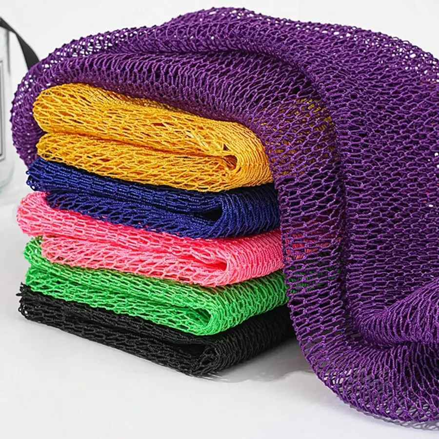Authentic African Net Sponge, Exfoliating Body Scrubber, Back Scrubber Washcloth, Real African Scrub Body Care Bathing Accessory view 5
