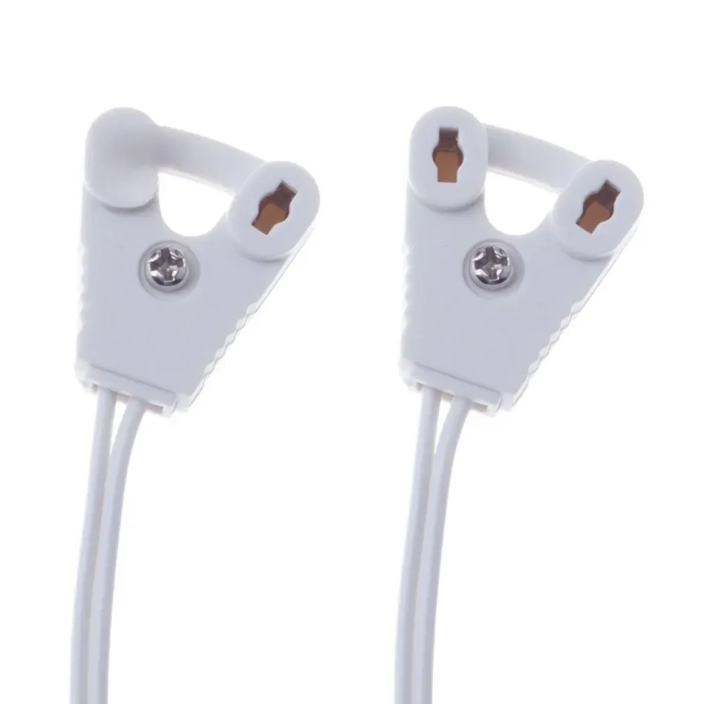 Support de lampe T8, Base de lumières, fil, boîte à lumière, lampes de ligne, support de câble pour Tube Fluorescent T8, 4 pièces/lot