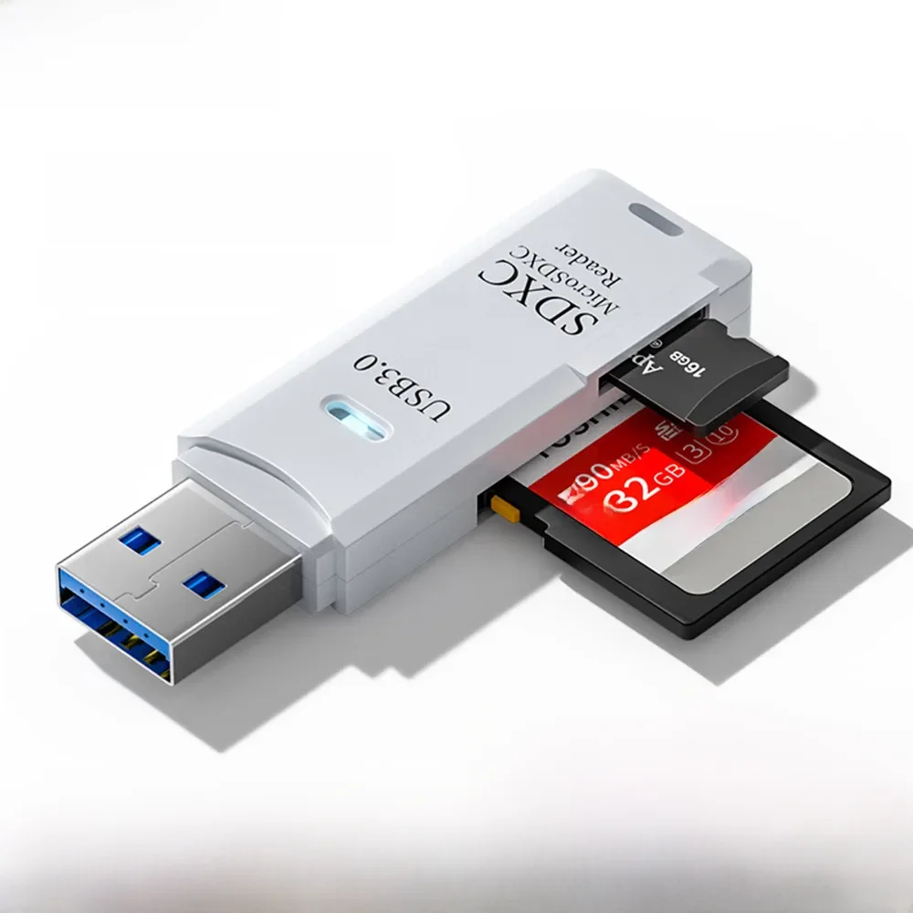 Czytnik kart 2 w 1 USB 3.0 Czytnik kart Micro TF sd Adapter usb Szybki czytnik kart pamięci TF Do laptopa PC Akcesoria — zdjęcie 2
